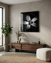 Flower Glass Wall Art - Lifestyle preview in a designer interior
