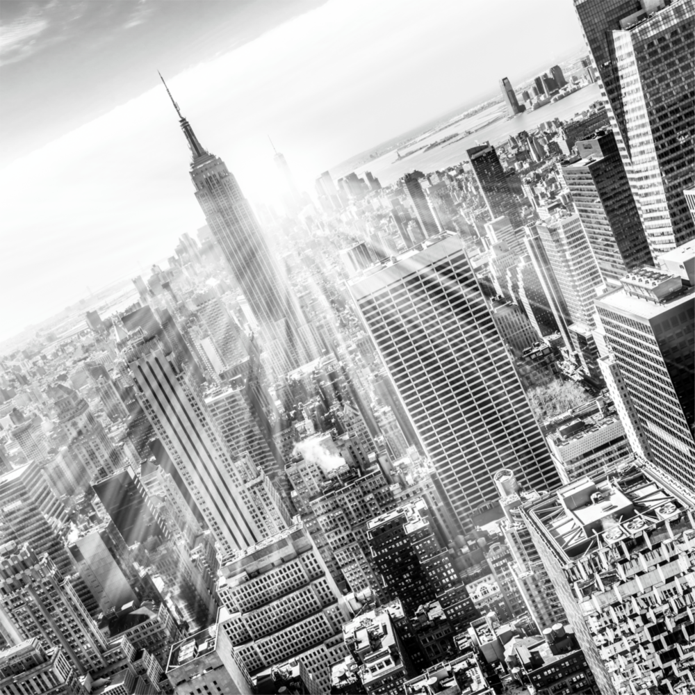 New York Glass Wall Art