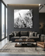 New York Glass Wall Art - Lifestyle preview in a designer interior
