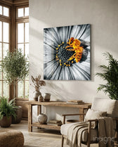Bee Glass Wall Art - Lifestyle preview in a designer interior