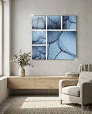 Flower Glass Wall Art - Lifestyle preview in a designer interior