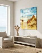 Beach Glass Wall Art - Lifestyle preview in a designer interior