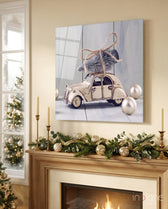 Citroen Glass Wall Art - Lifestyle preview in a designer interior