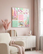Christmas Glass Wall Art - Lifestyle preview in a designer interior