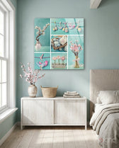 Sweet Baby Glass Wall Art - Lifestyle preview in a designer interior