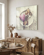 Heart Glass Wall Art - Lifestyle preview in a designer interior