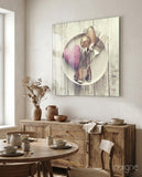 Heart Glass Wall Art - Lifestyle preview in a designer interior