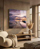 Dock Glass Wall Art - Lifestyle preview in a designer interior