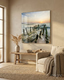 Dock Glass Wall Art - Lifestyle preview in a designer interior