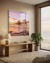 Dock Glass Wall Art - Lifestyle preview in a designer interior