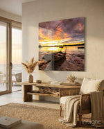 Boat Glass Wall Art - Lifestyle preview in a designer interior