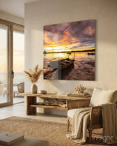 Boat Glass Wall Art - Lifestyle preview in a designer interior