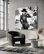 Fashion Glass Wall Art - Lifestyle preview in a designer interior