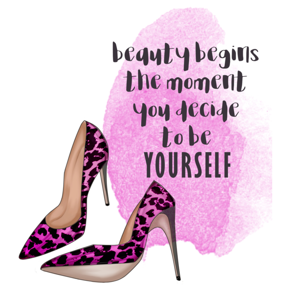 Be Yourself Glass Wall Art