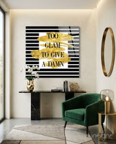Very Sparkle Glass Wall Art - Lifestyle preview in a designer interior