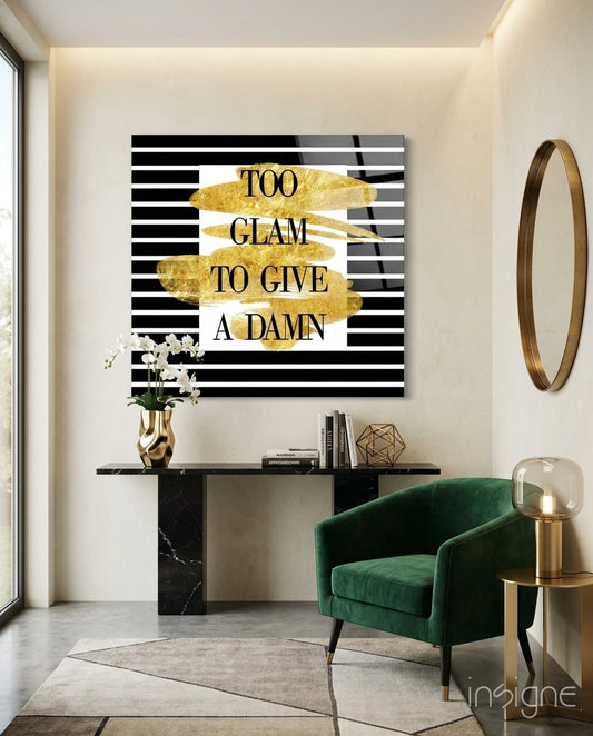 Very Sparkle Glass Wall Art - Lifestyle preview in a designer interior