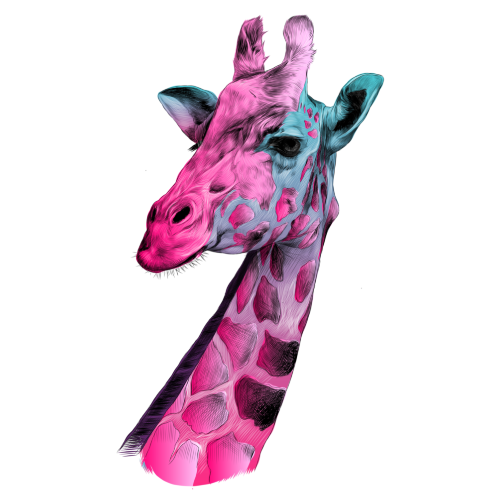 Giraffe Glass Wall Art