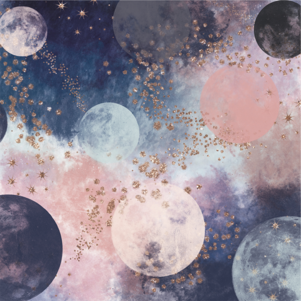 Dreamy Space Glass Wall Art
