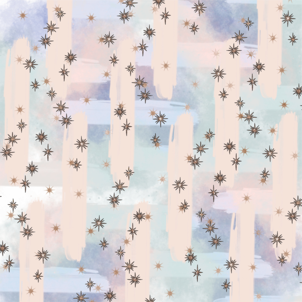 Dreamy Stars Glass Wall Art