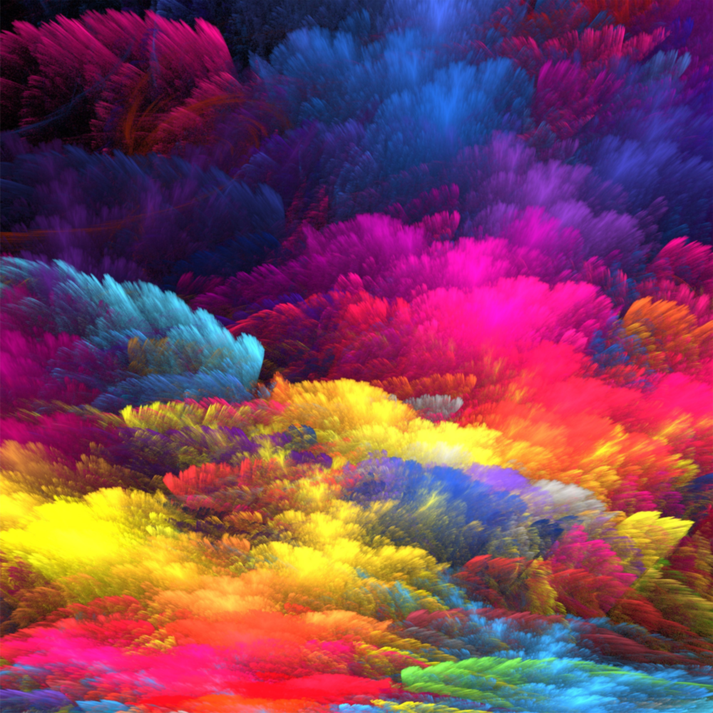 Color Explosion Glass Wall Art