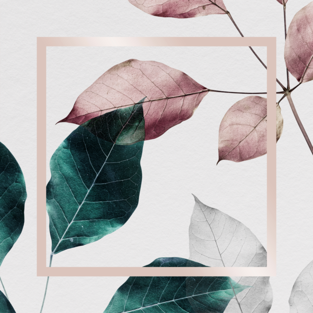 Scandinavian Style Leaves Glass Wall Art