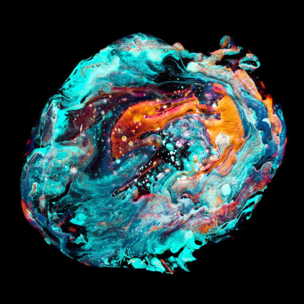 Dance of Colors Glass Wall Art
