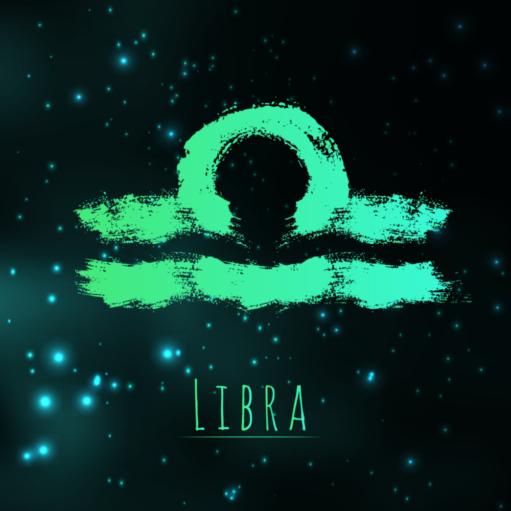 Horoscopes - Libra Glass Wall Art