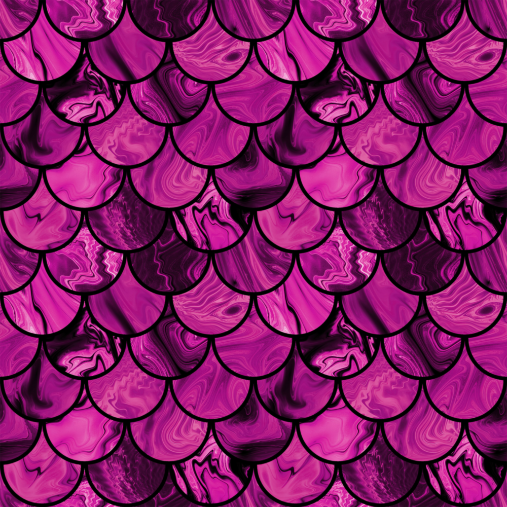 Fish Scale Glass Wall Art