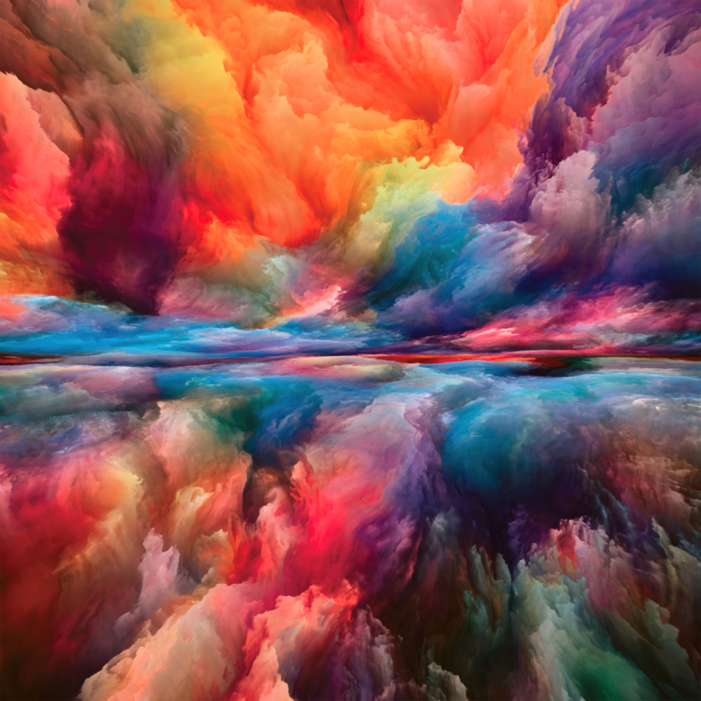 Color Explosion Glass Wall Art