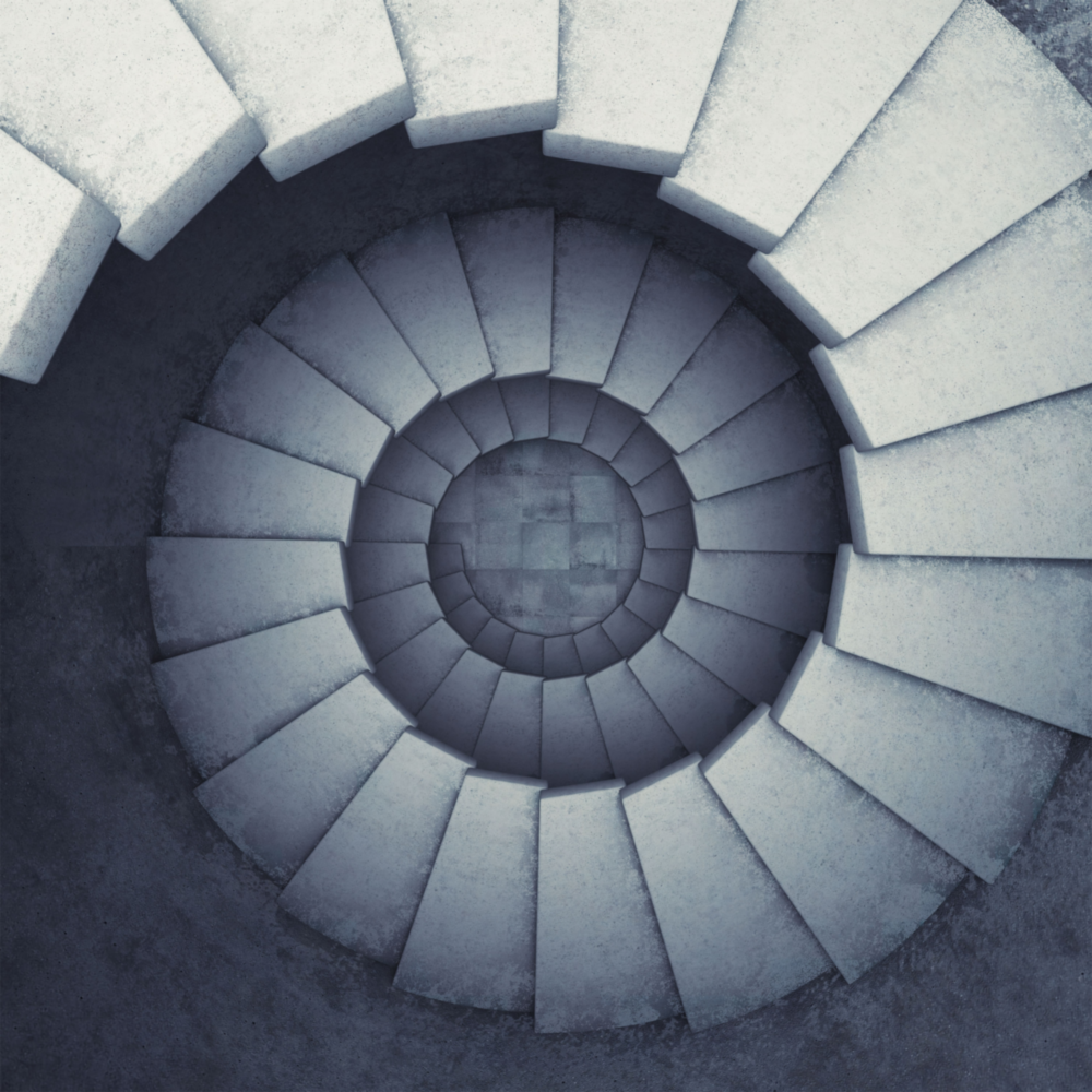 Endless Stairs Glass Wall Art