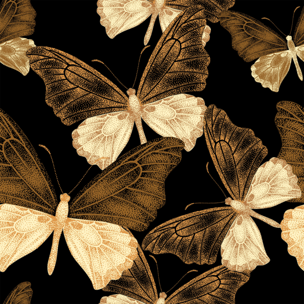 Butterflies Glass Wall Art
