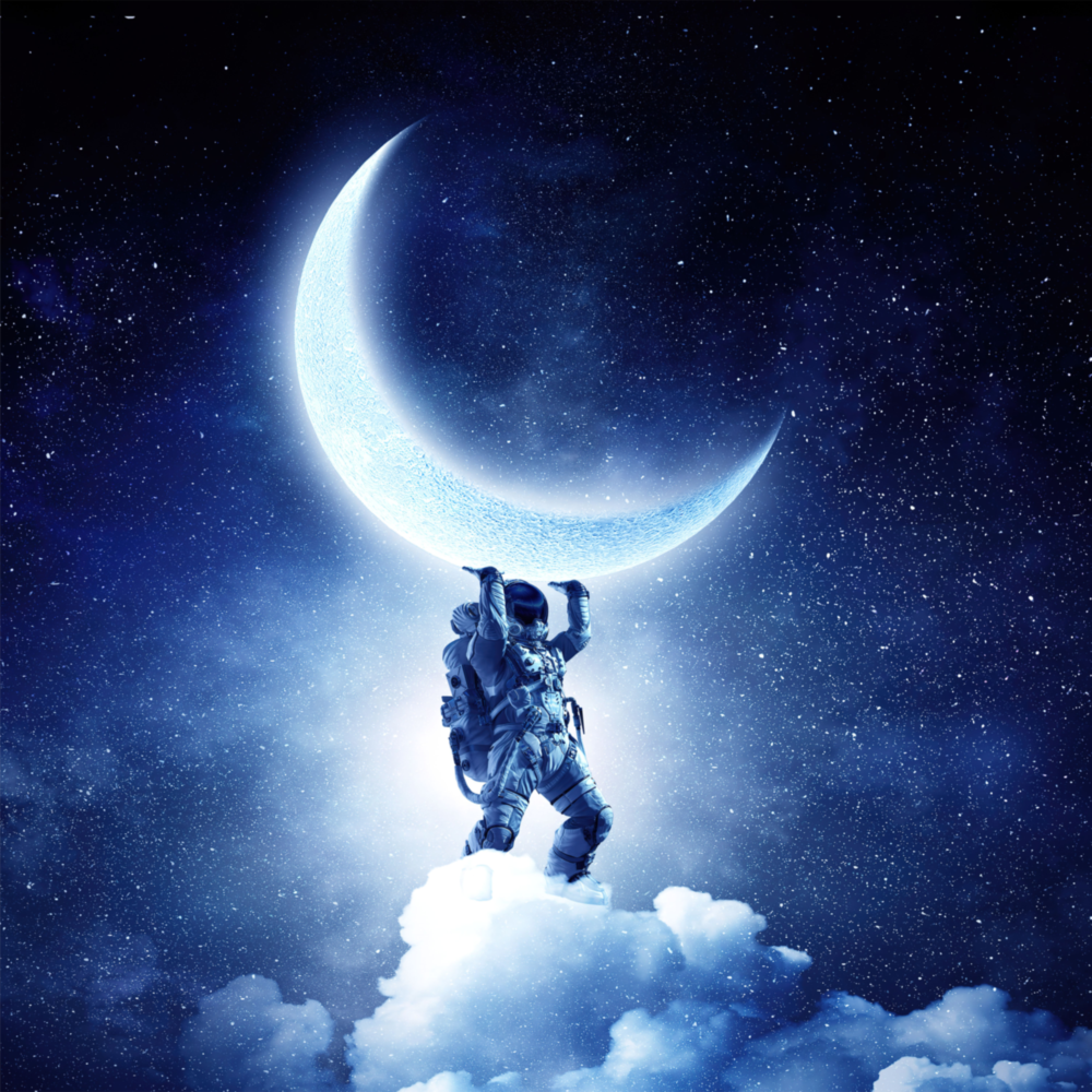 Moon Bearer Glass Wall Art