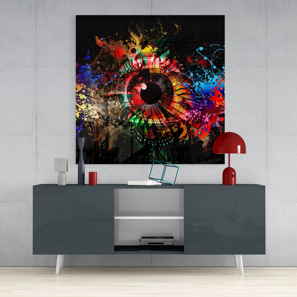 Illustration Eye Glass Wall Art.