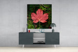 Alone Leaf Glass Wall Art
