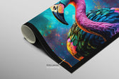 Eklektik Flamingo — Haptik 3D Kabartmalı Baskı