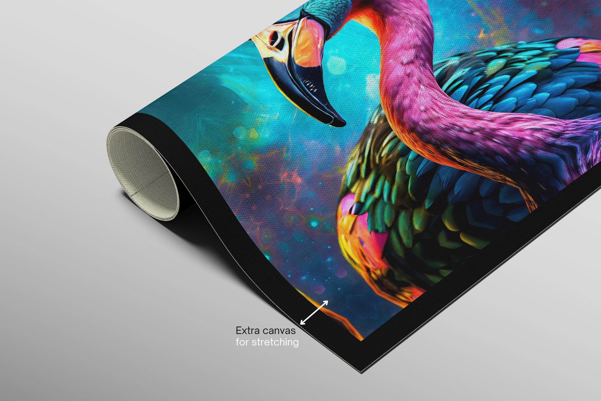 Eclectic Flamingo — Haptic 3D Embossed Print