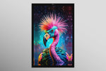 Eklektik Flamingo — Haptik 3D Kabartmalı Baskı
