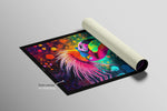 Electric Flamingo Groove — 3D Haptic Embossed High-Gloss Luxury Wall Art