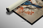Sapphire Songbird — Haptic 3D Embossed + High-Gloss Lacquer Print