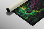 Neon Canopy Alpha — Impresión háptica con relieve 3D + laca de alto brillo