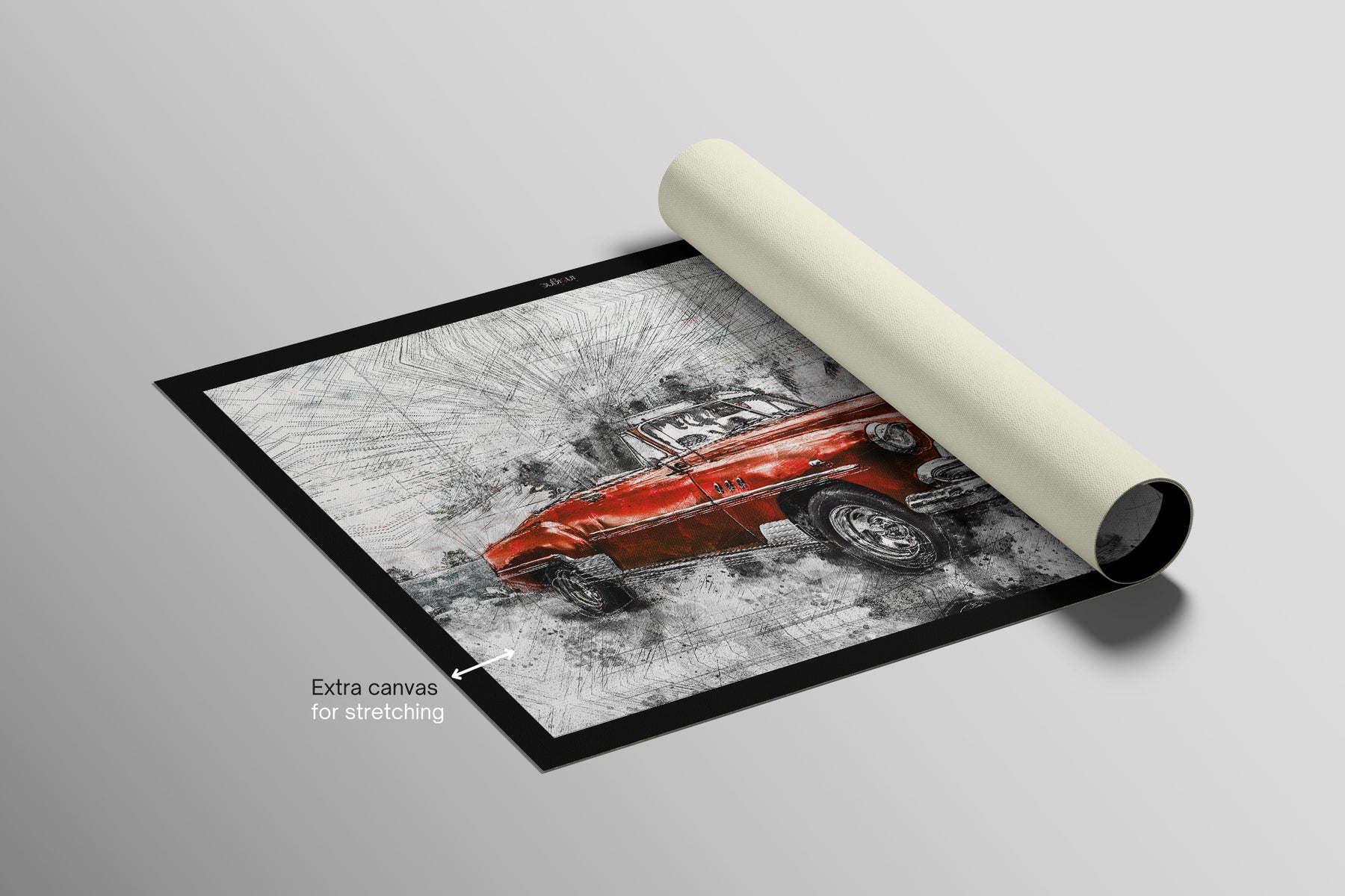 Crimson Chrome Classic — Haptic 3D Embossed + Gloss Lacquer Print
