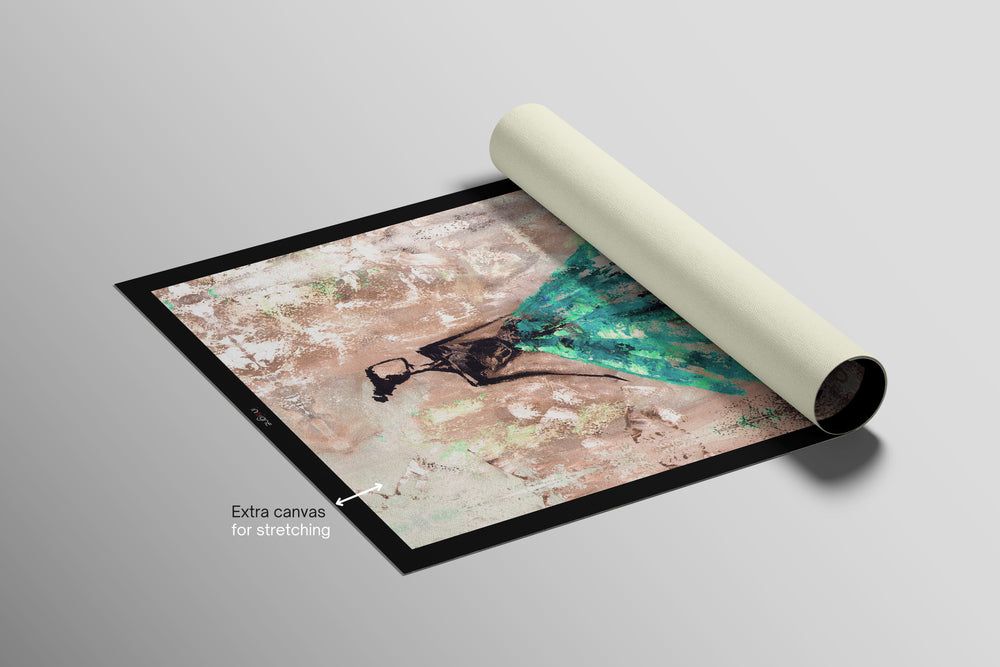 Jade Couture Muse — Haptic 3D Embossed + High-Gloss Lacquer Print