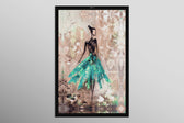 Jade Couture Muse — Haptic 3D Embossed + High-Gloss Lacquer Print