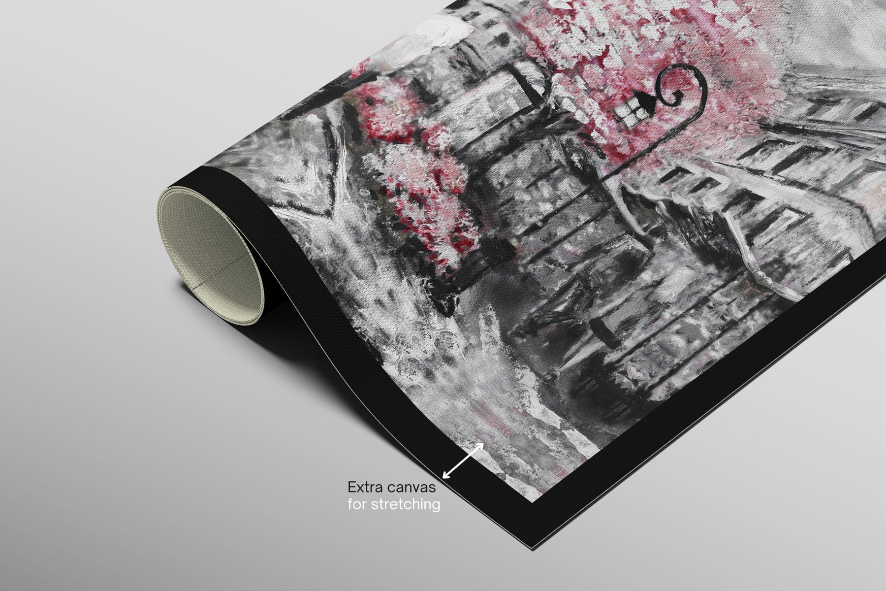 Paris in Bloom — Haptic 3D Embossed + High-Gloss Lacquer Print