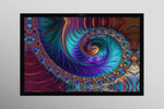 Aurora Spiral Luxe — Impression haptique en relief 3D + laque ultra-brillante