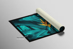 Teal Canopy Flame — Haptic 3D Embossed + Gloss Lacquer Print