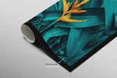 Teal Canopy Flame — Haptic 3D Embossed + Gloss Lacquer Print