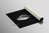 Noir Bloom Radiance — Haptic 3D Embossed + High-Gloss Lacquer Print