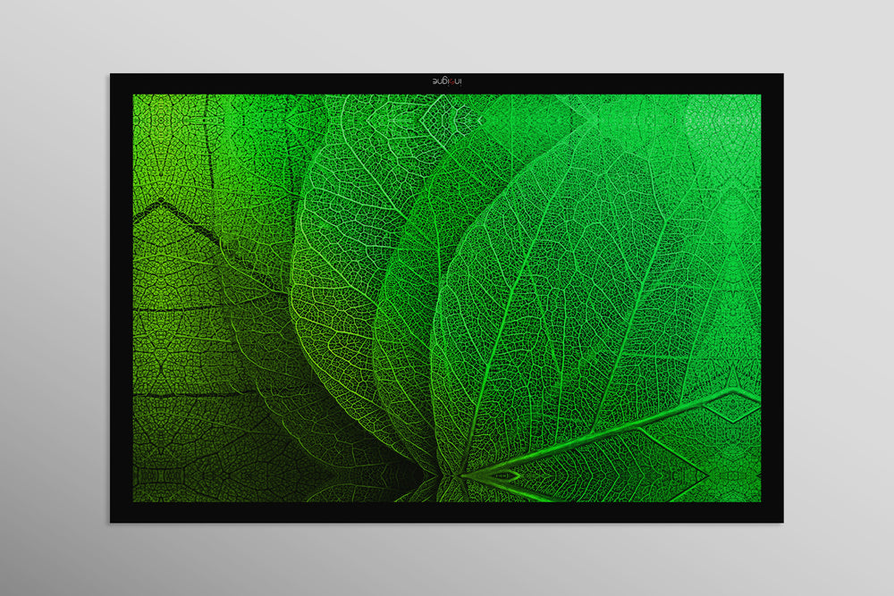 Verdant Lattice — Haptic 3D Embossed + High-Gloss Lacquer Print