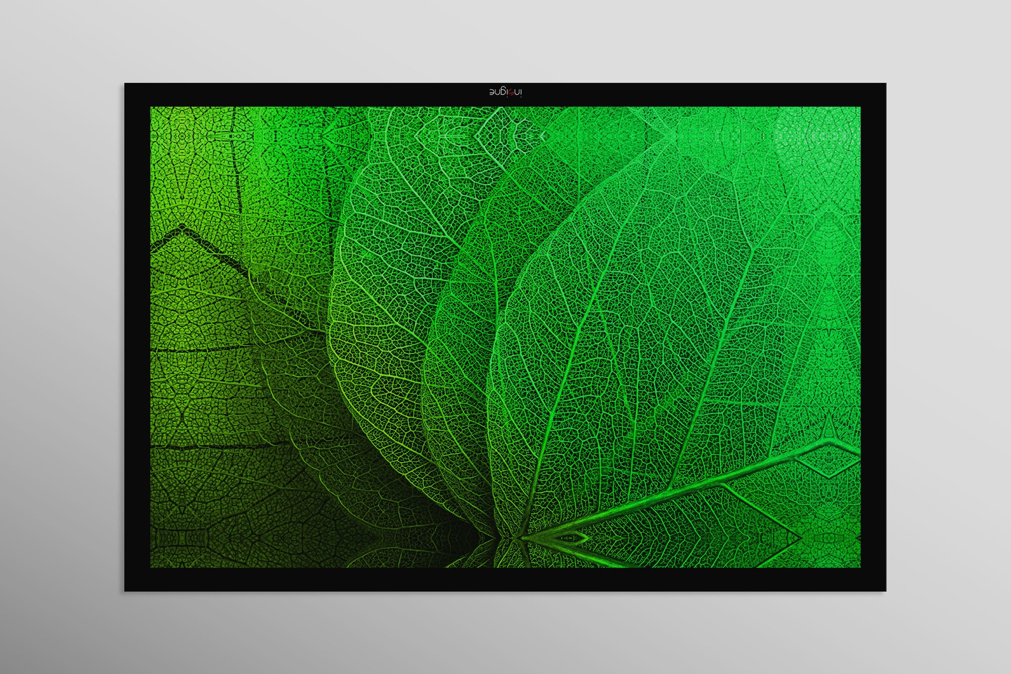 Verdant Lattice — Haptic 3D Embossed + High-Gloss Lacquer Print